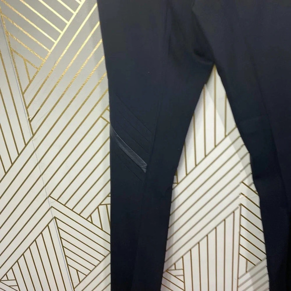Bally‎ Leather Accent Black Dress Pants Size US 8 - Picture 9 of 12